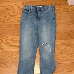 Madewell Blue Straight Leg Jeans